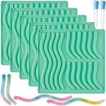 Pcs Silicone Gummy Worm Molds 85CAVITY Candy Chocolate With Dropper. Fixed Price $25.21.