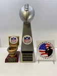 Fantasy Football Trophy Award 1ST Place Last Free Engraving Support The Vet. Fixed Price $64.95.