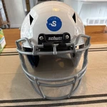Schutt Youth Vengeance Pro Football Helmet White/gray Small- Missing Cheek Pad. Fixed Price $59.99.