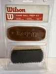 Wilson Leather Sport Game Ball Prep Kit Package Brush Applicator & Wax Bar Nos. Fixed Price $29.97.