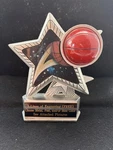 6 Motion Star Basketball Resin Trophy. (please See Photos). Fixed Price $22.00.