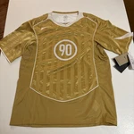 Nwt Nike Mens Total 90 Dri-fit Shortsleeve Football Top Club Gold/summit White. Fixed Price $34.99.