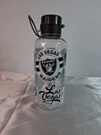 New Las Vegas Raiders 16.OZ Water Bottle. Fixed Price $10.49.