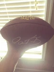 Gary Kubiak Denver Broncos Signed Wilson Nfl Football Texas A&m Aggies. Fixed Price $75.00.
