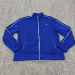 Champion Track Jacket Mens Xl Blue Full Zip Piped Stand Collar Athletic Warm-up. Fixed Price $23.99.