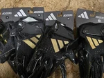 8-2026-ADIDAS Adizero Griptack Snack Attack Football Receivers Gloves,white,blk. Fixed Price $400.00.
