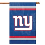 Party Animal Nfl New York Giants 2-SIDED 44" X 28" Applique Banner Flag. Fixed Price $23.99.