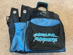 Carolina Panthers Nfl Small Duffle/gym/luggage Bag Zippers Shoulder Strap. Fixed Price $12.00.