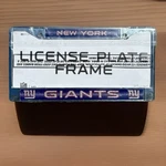 Nfl New York Giants License Plate Frame Rico Industries Chrome Official Logo. Fixed Price $19.00.