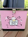 Nostalgia Electrics Mini Cupcake Maker CKM100 Kit Pink/blue Nonstick Baker -used. Fixed Price $33.00.