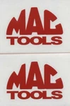 2 New Mac Tools 4" Red Decals Stickers Toolbox Truck Car Show Window. Fixed Price $7.33.