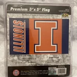Bsi Products Inc Illinois Orange Flag With Grommets New Big Ten. Fixed Price $18.00.