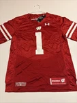Under Armour Ncaa Wisconsin Badgers Team Football Jersey Men Sz UM8114 Nwt. Fixed Price $37.80.