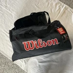 New Old Stock Vintage Wilson Sports Individual Black Gym Athletic Duffle Bag. Fixed Price $28.50.