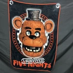 43X60 Five Nights At Freddy's Fnaf Throw Blanket Survived Video Game Theme. Fixed Price $19.99.