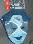 Nfl Tennessee Titans Fan Face Mask With Rally Cap, New. Fixed Price $11.99.