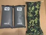 Sklz Chrome Speedsac 2 10LBS Sacs One 17LBS Camo Sand Bag Farmers Carry Filled. Fixed Price $20.00.
