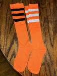 2 Pairs Crazy Sports Socks Soccer Football Softball Athletic Knee-high Stockings. Fixed Price $9.99.
