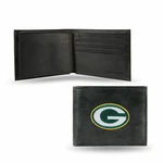 Green Bay Packers Black Leather Wallet Billfold By Rico. Fixed Price $29.95.