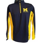Nwt Michigan Wolverines Russell Men's Small Blue Yellow Lightweight Zip Jacket. Fixed Price $14.00.