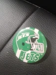 New York Jets Nfl Football Button Pinback 1988 Trench Usa Fan Souvenir. Fixed Price $19.99.
