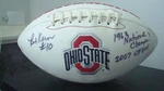Rex Kern Autographed Ohio State Buckeyes Logo White Panel Fb Signed 07 Cfhof Jsa. Fixed Price $249.95.