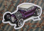 Keith Weesner Decal Vtg 1932 Ford Roadster Hot Rod Hemi Chop Top Window Tool Box. Fixed Price $9.99.