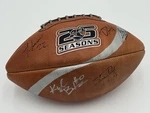 Afl 25 Seasons Spalding Official Football Silver Stripe Signed *flat* Used. Fixed Price $29.99.
