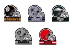 Nfl Embossed Metal Football Helmet Tin Sign Man Cave Pub Wall Decor. Fixed Price $14.90.