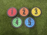 Crown Sporting Goods Rubber Basketball Training Shot Spot Markers Set Of 5. Fixed Price $6.99.