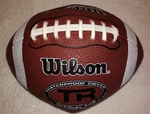 Wilson Tr Waterproof Football Official Size Brown/white Ships Deflated/new. Fixed Price $29.99.