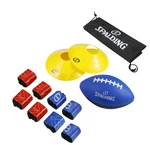 Spalding 15-PIECE Football Starter Set: Complete Kit: Flags, Belts, Cones. Fixed Price $45.00.