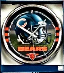 Chicago Bears Chrome Plated Retro Helmet Wall Clock. Fixed Price $39.95.