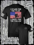 Stand For The Flag Kneel Fallen 2-SIDED T-shirt American God Christian. Fixed Price $18.95.