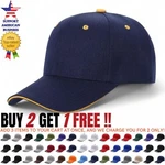 Mens Baseball Cap Visor Hat Polo Style Golf Solid Plain Adjustable. Fixed Price $8.95.