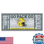 Fanmats 23121 Nfl - Green Bay Packers Ticket Design Runner Rug 30IN. X 72IN.. Fixed Price $121.86.