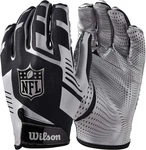 Wilson Nfl Youth Stretch-fit Receivers Football Gloves White / Black Osfm. Fixed Price $20.99.