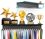Metal Medal Hanger Displaynon-slip Trophy Shelf With 20 Hookswall Mountheavy .... Fixed Price $30.79.