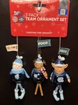 Foco Unc 3 Pack Team Ornament Set North Carolina Tar Heels. Fixed Price $12.98.