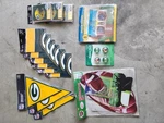 Green Bay Packer Party Supplies Invitation Loot Bags Pennant Banner Decorate Kit. Fixed Price $50.00.