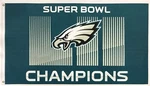 Nfl Philadelphia Eagles Wincraft Super Bowl Lii 52 Champions Deluxe Flag 3' 5'. Fixed Price $39.99.