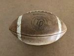 Vintage 1970S Wilson Leather Official Intercollegiate Football Td Display. Fixed Price $59.99.