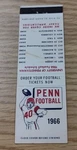 1966 Football Schedule Matchbook Cover University Of Pennsylvania Franklin. Fixed Price $12.95.