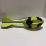 Nerf Vortex Mega Aero Howler Whistler Foam Football - Hasbro Green/gray 2012. Fixed Price $10.00.