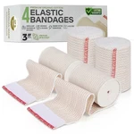 Gt 3" 4-PACK Cotton Elastic Compression Bandages Body Wrap Hook/loop Usa Made. Fixed Price $17.59.