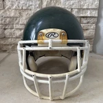 2014 Rawlings Impulse Green White Football Helmet Adult Small. Fixed Price $43.19.
