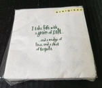 Evergreen Enterprises 20 Cnt 3 Ply X10" Paper Beverage Napkins Limes Tequila. Fixed Price $7.99.