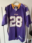 Minnesota Vikings Nfl Reebok Jersey #28 Peterson 52 Stitched. Fixed Price $175.00.