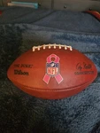 Wilson Breast Cancer Awareness Game Used K Football. Fixed Price $425.00.