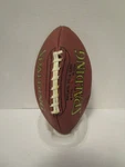Spalding Football Gold Lettering With White Laces Made Usa Display Stand. Fixed Price $25.00.
